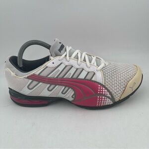 Puma Women’s Locell Pink White Grey Athletic Low Top Sneakers Shoes - Size 9.5